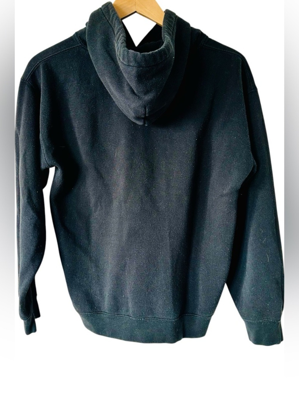 Vintage University of Waterloo Black and Yellow Hoodie US M - Picture 2 of 3